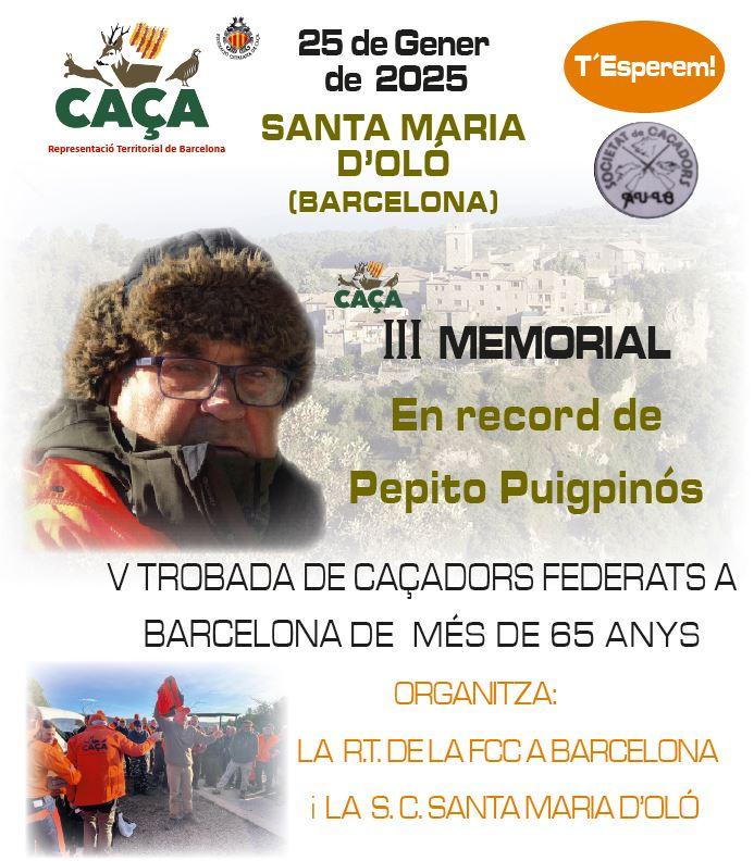 III MEMORIAL PEPITO PUIGPINÓS